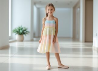 Sådan styler du din stropkjole med balletsko til piger