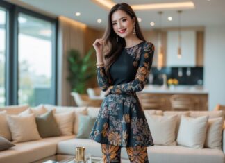 Sådan styler du strømpebukser med mønster til fest