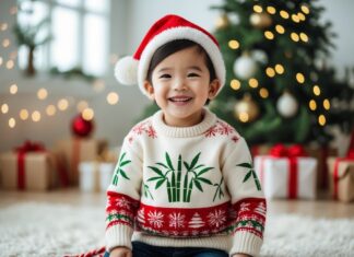 Sådan vælger du den perfekte julesweater til børn med bambusplanter
