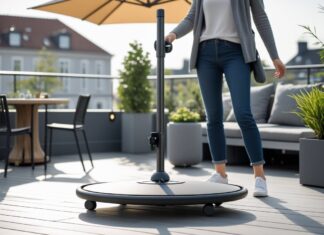 Sådan vælger du den rette parasolfod med hjul og håndtag til din terrasse på Amager