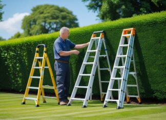 Sådan vælger du den rette stige til hækklipning