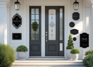 Sådan vælger du det perfekte hoveddør skilt og design