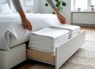 Sådan vælger du det perfekte splitlagen til din sengeskuffe