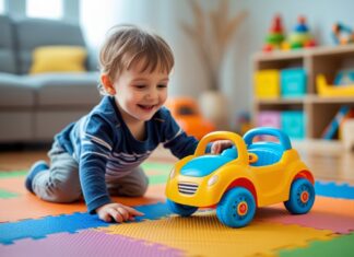 Sjov og læring med børnevenlig legetøjsbil til sjov