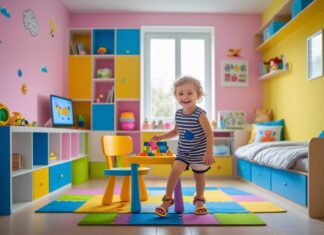 Sjove og kreative børneværelser med børnesandaler til leg