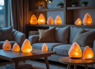 Skab den perfekte stemning i hjemmet med hyggelig belysning med saltlamper