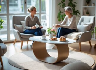 Skab det perfekte kaffehjørne med et elipsebord