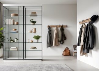 Smart opbevaring til hjemmet: Sådan kombinerer du vitrineskabe og knagerækker