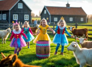 Fastelavn på gården: sjove aktiviteter for børn og dyr