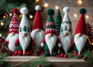 Find de perfekte håndlavede hæklede nisser til din juledekoration