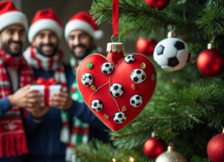 Giv fodboldfanen et julehjerte til fodboldfans i gave