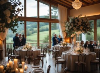 Hold krondiamantbryllup i stemningsfulde bryllupslokaler i Jylland i et naturskønt område