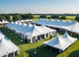 Hvilke typer af telte giver det mening at leje til store udendørs events?