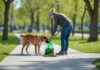 Hvor bør du samle efterladenskaber op efter din hund på gåturen?