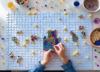 Kreative måder at kombinere perler og puslespil med 4000 brikker