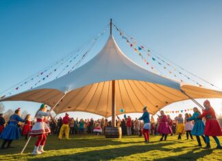 Lej et stort mastetelt til fastelavnsfester og andre udendørs arrangementer