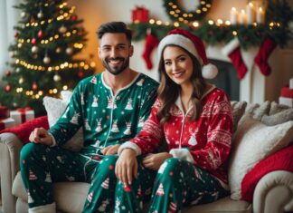 Sådan finder du den perfekte hjemmedragt til par til juletiden