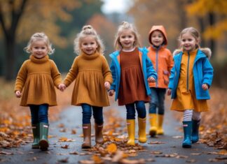 Sådan klæder du dine børn på til efteråret: strikkjoler og regntøj til børn