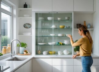 Sådan skaber du orden i køkkenet med et smalt vitrineskab