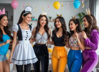 Sådan vælger du det perfekte kostume til temafesten: fra stuepige til velour bukser til kvinder