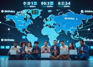 Aktuel tid forskellige steder i verden – send din fødselsdagshilsen på det rette tidspunkt