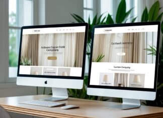 Guide til hjemmeside til et gardinfirma