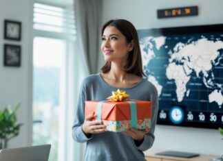 Overrask én i Nordamerika med en gave – husk tidsforskellen