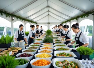 Planlæg buffet og servering i telt uden spild