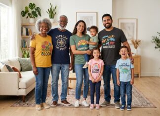 Guide til t-shirts med tryk til hele familien