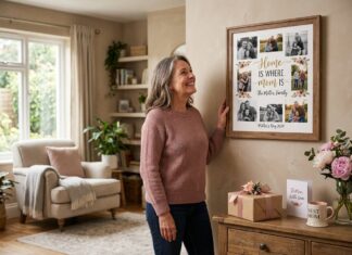 Personlig vægudsmykning som gaveidé til mor