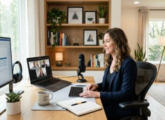 Sådan indretter du det perfekte hjemmekontor til online møder