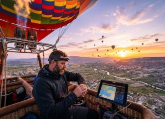 Skal du flyve luftballon i udlandet, så er det vigtigt at have styr på solnedgang og tidszoner
