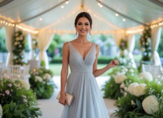 Tips til valg af festkjole til et udendørs teltbryllup