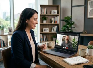 Hold et online møde med en potentiel SEO-konsulent får du indgår et samarbejde