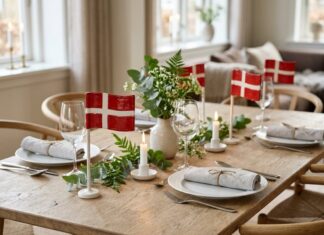 Guide til dansk bordpynt med keramikflag