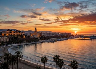 Guide til solopgang og solnedgang i Malaga