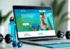 Hjemmeside til en fitnessinstruktør der skaffer kunder