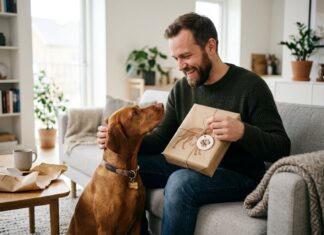 Når hunden er hans bedste ven, rammer gaven mere personligt