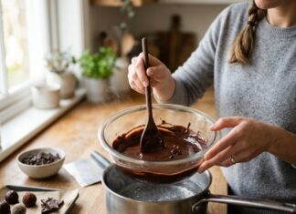 Når chokoladen skal smelte rigtigt til hjemmelavet konfekt
