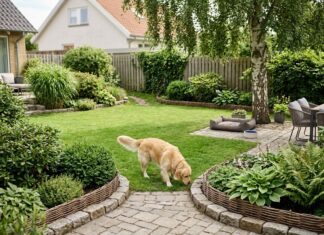 Sådan indretter du haven, så hunden kan være med