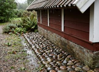 Tag uden tagrender? Sådan beskytter en pigstensbelægning dit hus mod drypvand